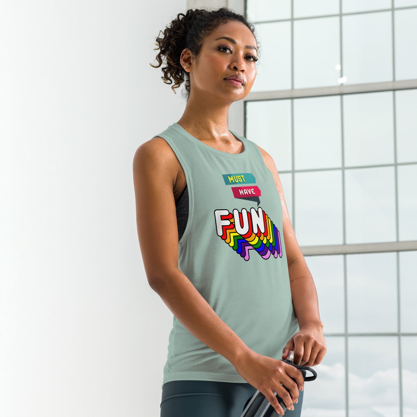 Must Have Fun - Ladies’ Muscle Tank - Sober Symphony®