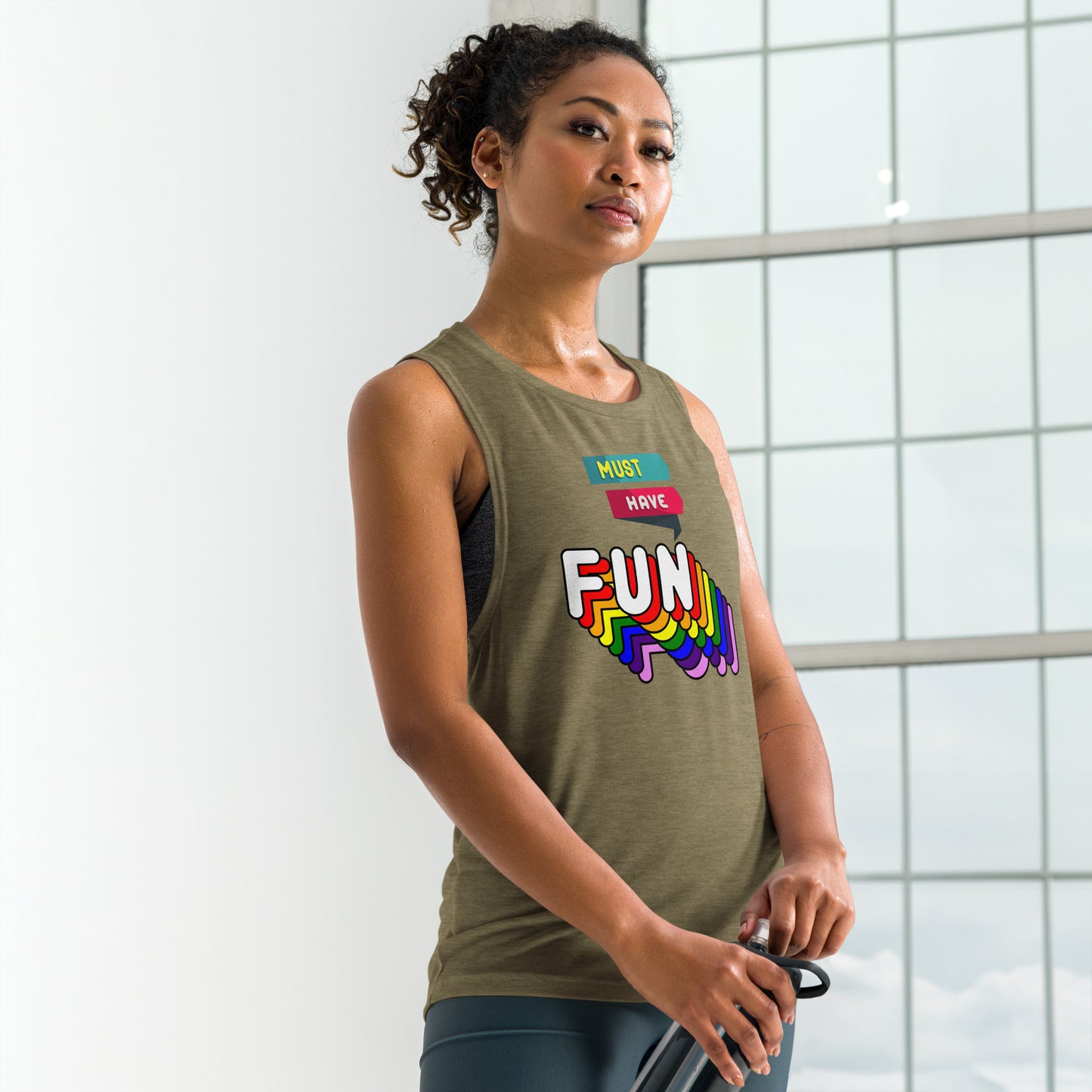 Must Have Fun - Ladies’ Muscle Tank - Sober Symphony®