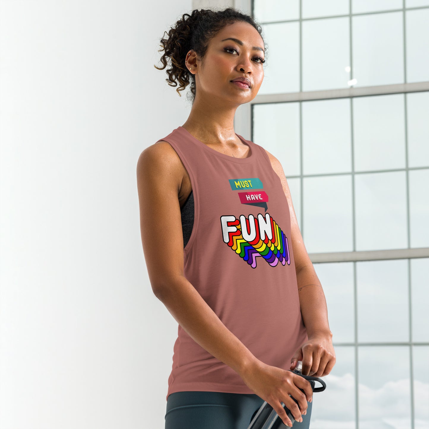 Must Have Fun - Ladies’ Muscle Tank - Sober Symphony®