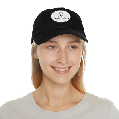 Sober Symphony - Baseball Cap with Leather Patch (Round)
