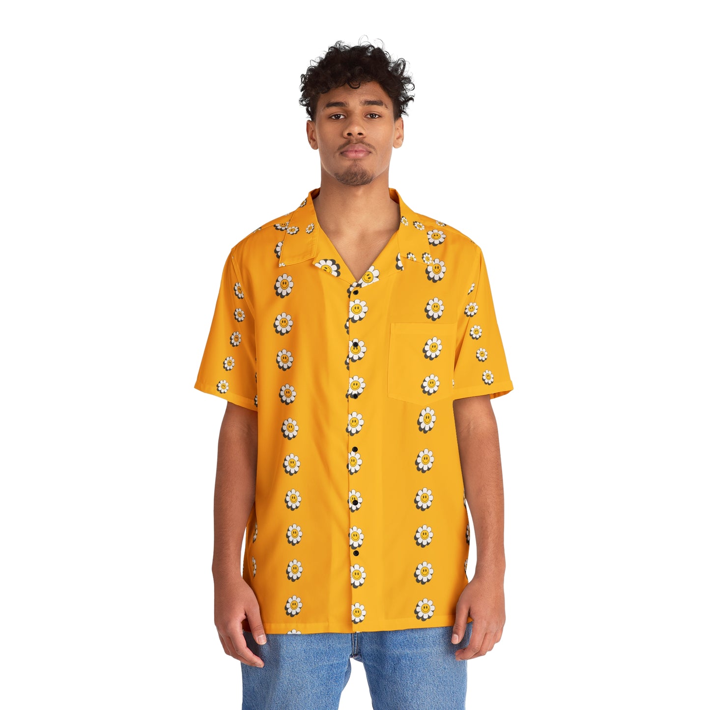 Sober Symphony - Men's Sunflower Button Down Shirt