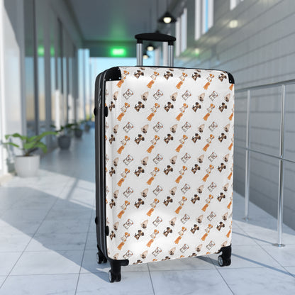 Sober Symphony - Dog Print Suitcase