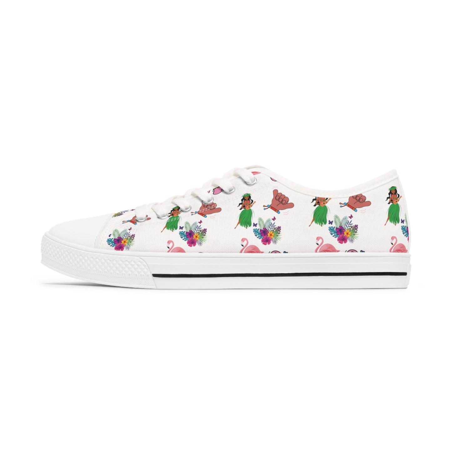 Beach Vibes - Women's Low Top Sneakers - Sober Symphony®