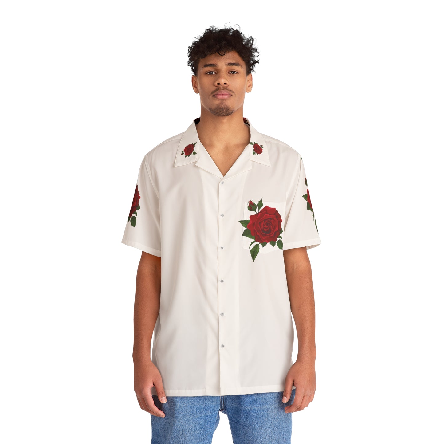 Sober Symphony - Rose Button Down Men's Shirt