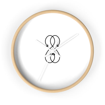 Sober Symphony Woden Frame Round Wall Clock