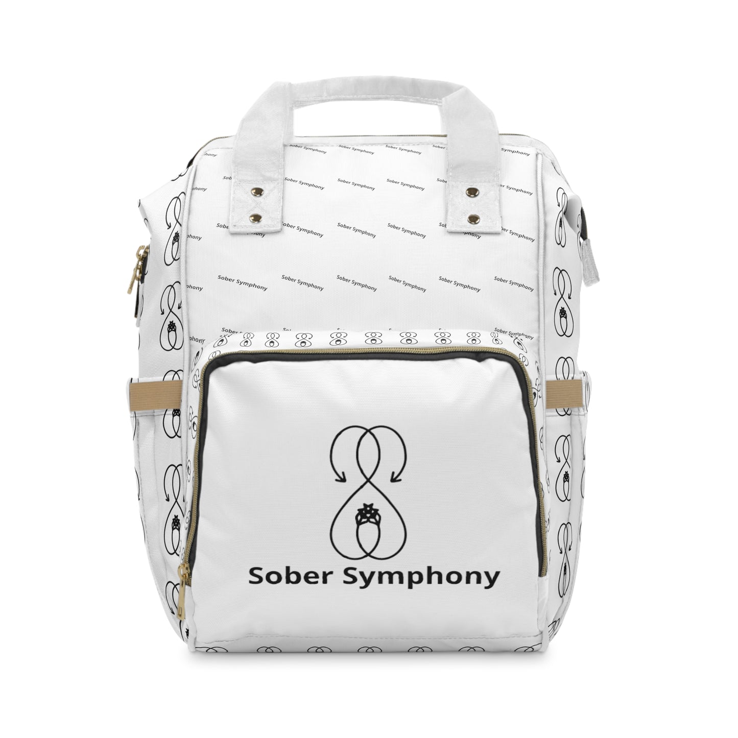 Sober Symphony White Multifunctional Backpack