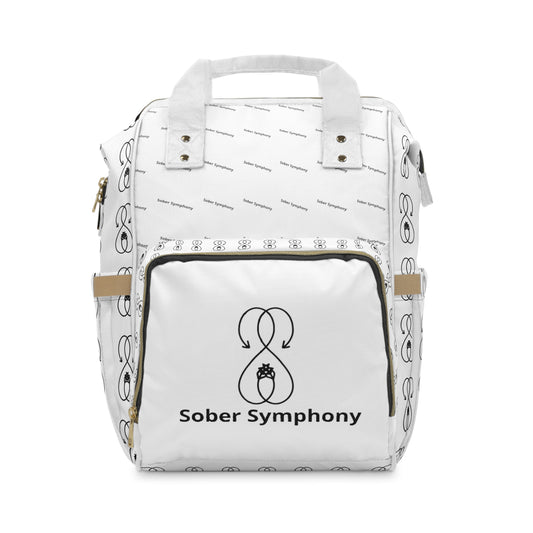 Sober Symphony White Multifunctional Backpack