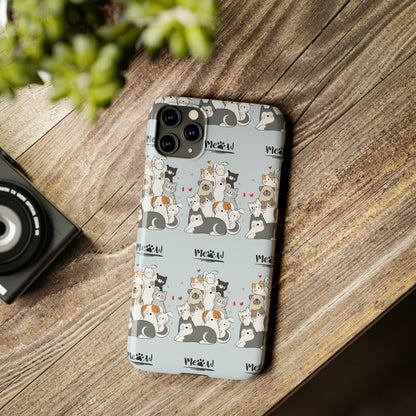 Sober Symphony - MEOW - Slim Phone Cases