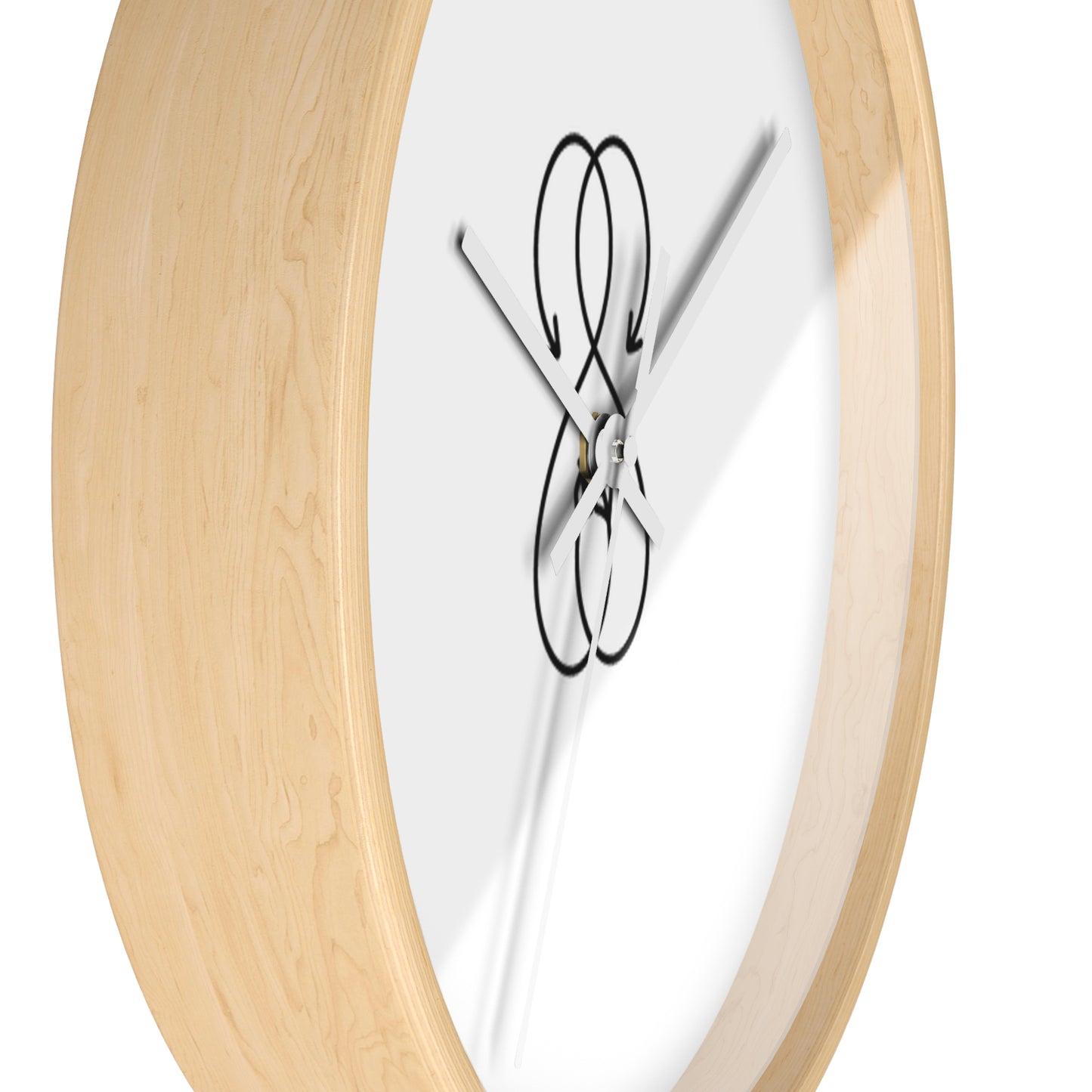 Sober Symphony Woden Frame Round Wall Clock