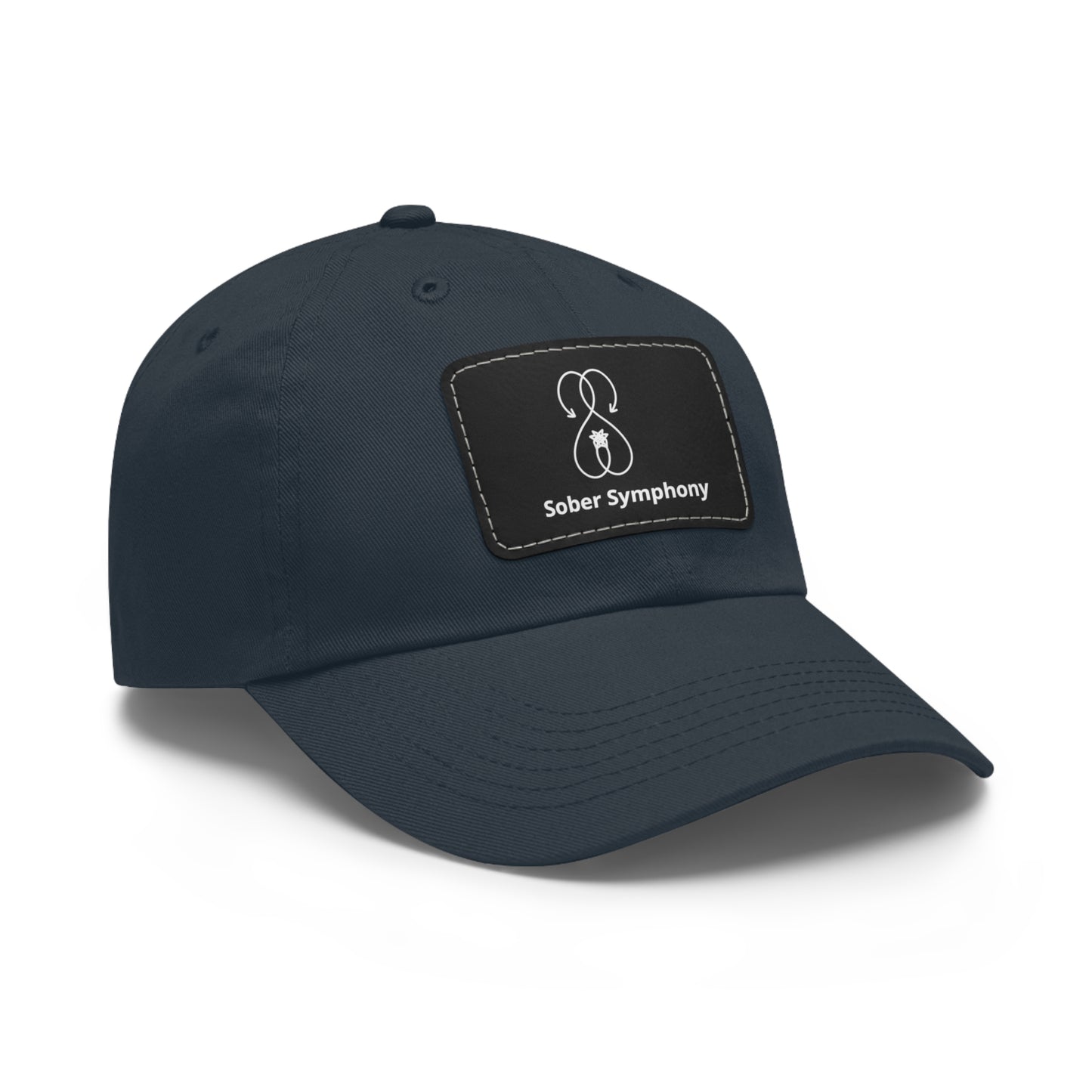 Sober Symphony - Dad Hat with Leather Patch (Rectangle)