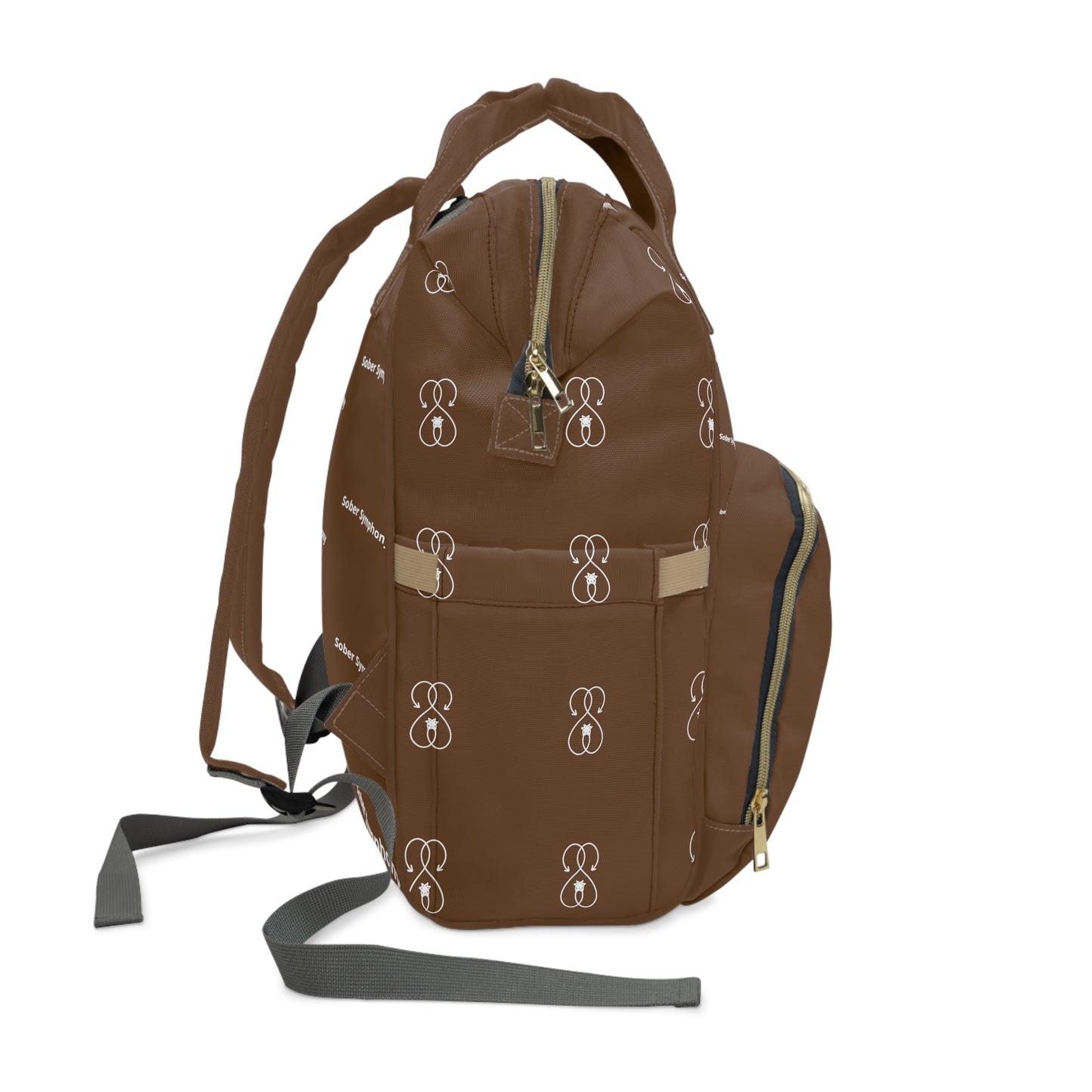 Sober Symphony Brown Multifunctional Backpack