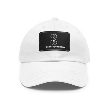 Sober Symphony - Dad Hat with Leather Patch (Rectangle)