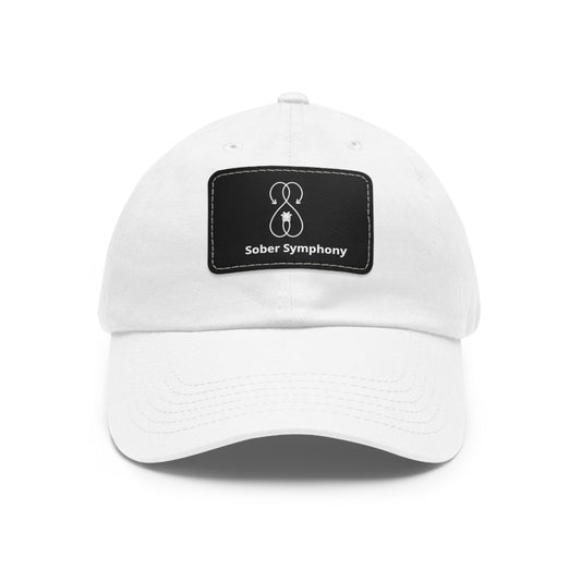 Sober Symphony - Dad Hat with Leather Patch (Rectangle)