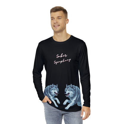 Sober Symphony Wolf Logo Men's Long Sleeve Shirt