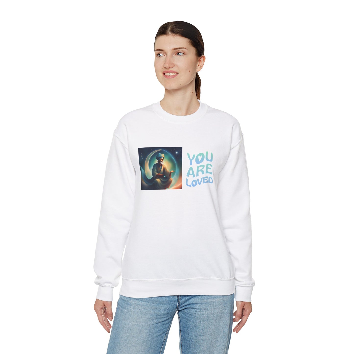 Sober Symphony® - You are Loved - Men Heavy Blend™ Crewneck Sweatshirt