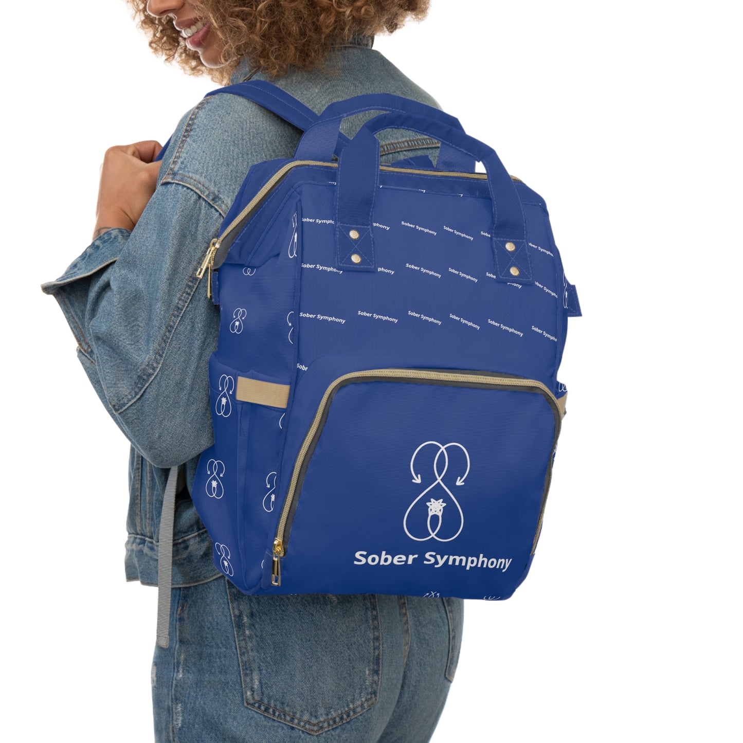 Sober Symphony Blue - Multifunctional Backpack