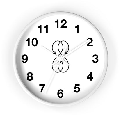 Sober Symphony White Frame Numbers Round Wall Clock