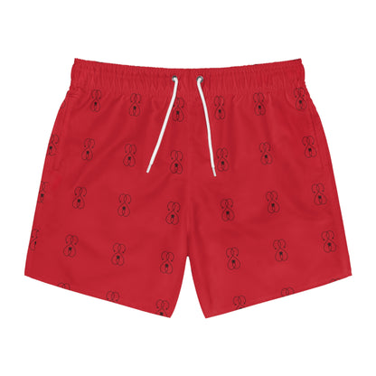 Dark Red - Sober Symphony Men's Swim Trunks