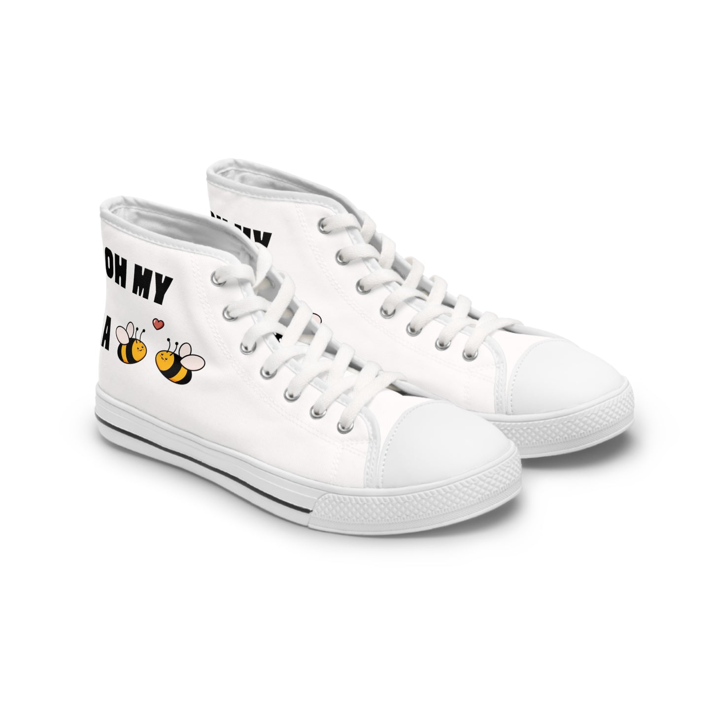 OH MY HA - BEE BEE - Women's High Top Sneakers - Sober Symphony®