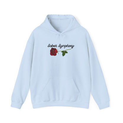 Sober Symphony® Rose Men's Heavy Blend™ Hooded Sweatshirt