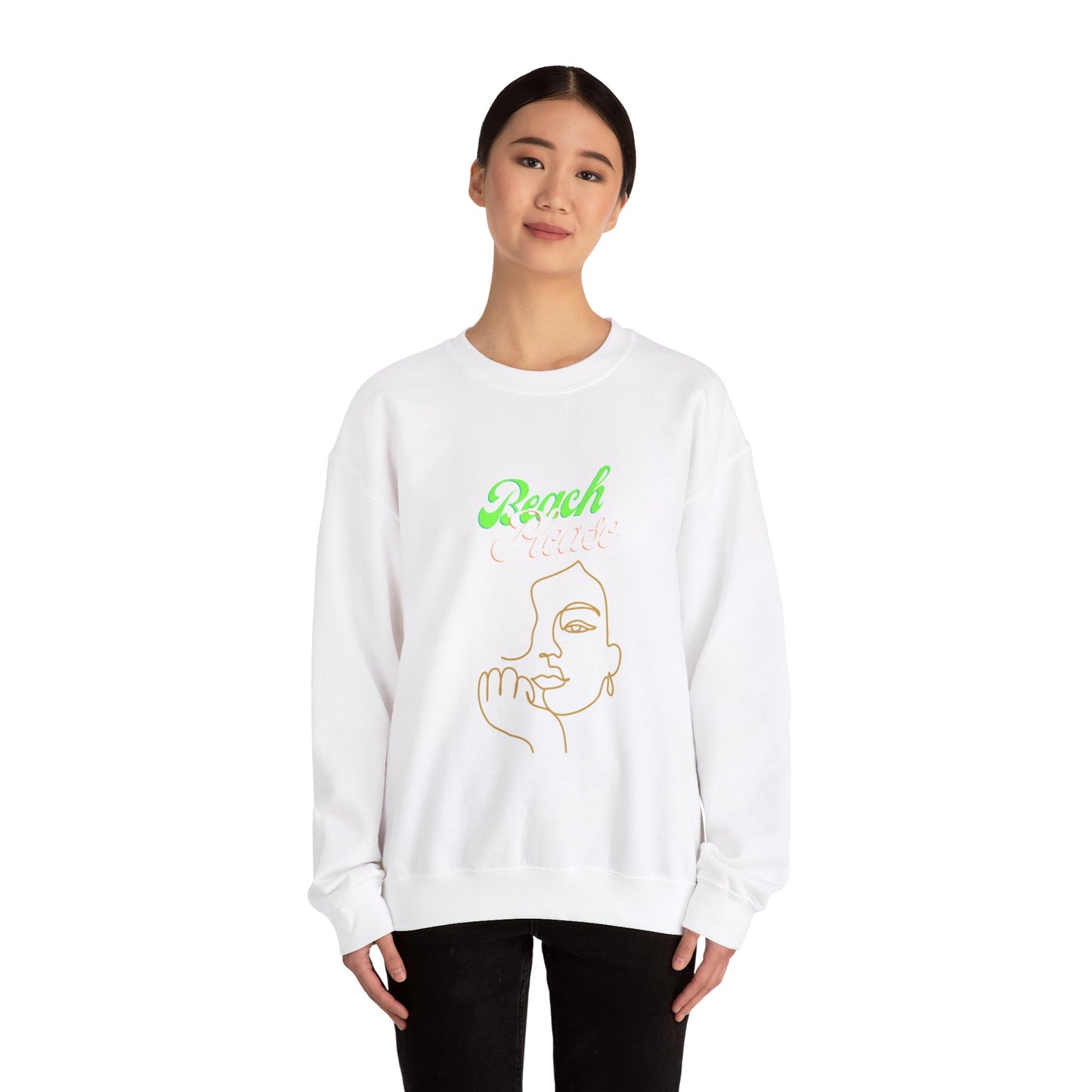 Beach Please - Women Heavy Blend™ Crewneck Sweatshirt