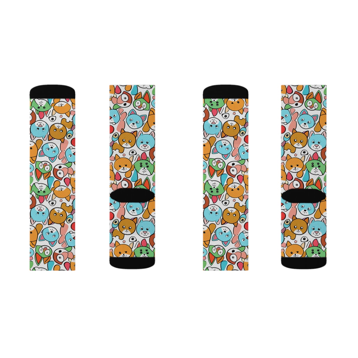 Sober Symphony - Dog Print Sublimation Socks