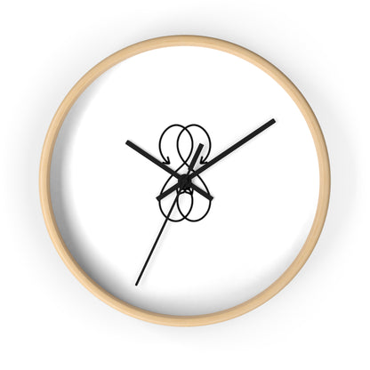 Sober Symphony Woden Frame Round Wall Clock