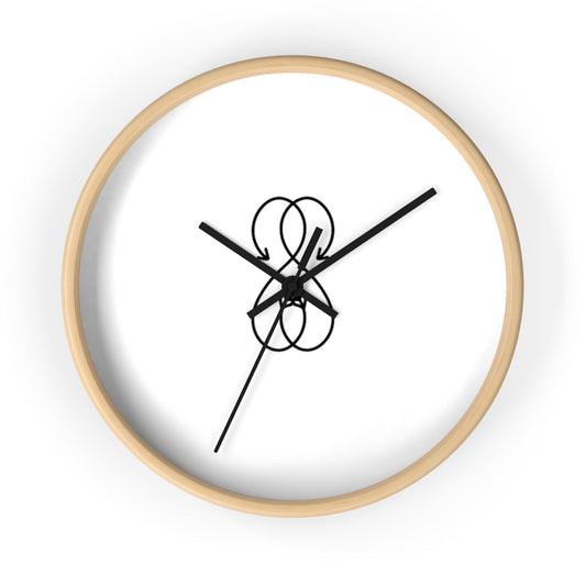 Sober Symphony Woden Frame Round Wall Clock
