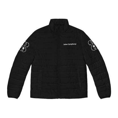 Sober Symphony - Black Puffer Jacket for Men