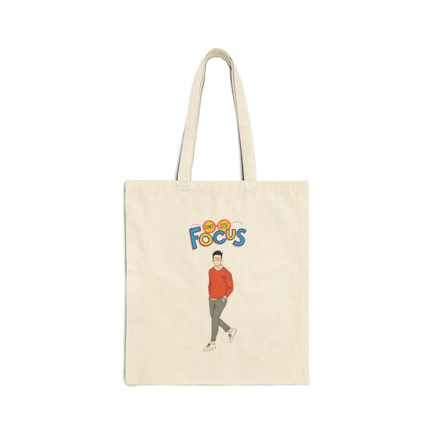 Don't Lose Focus & Sober Symphony Logo - Cotton Canvas Tote Bag