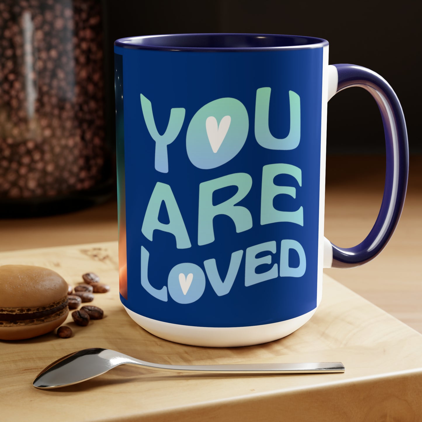 Sober Symphony - You are Loved - Two-Tone Coffee Mugs, 15oz