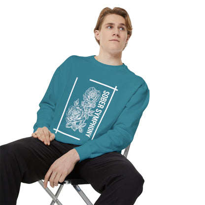 Topaz Blue Men's Sweatshirt - Sober Symphony®