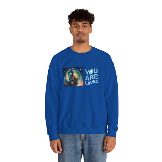 Sober Symphony® - You are Loved - Men Heavy Blend™ Crewneck Sweatshirt