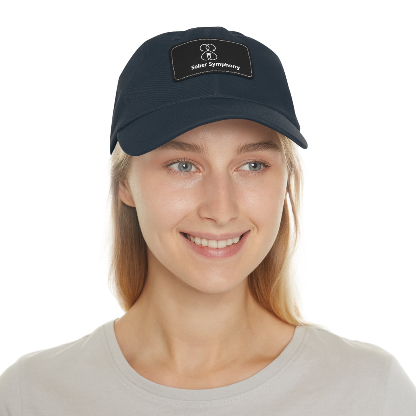 Sober Symphony - Dad Hat with Leather Patch (Rectangle)