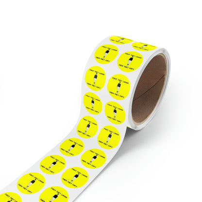 Sober Symphony - Round Sticker Label Rolls