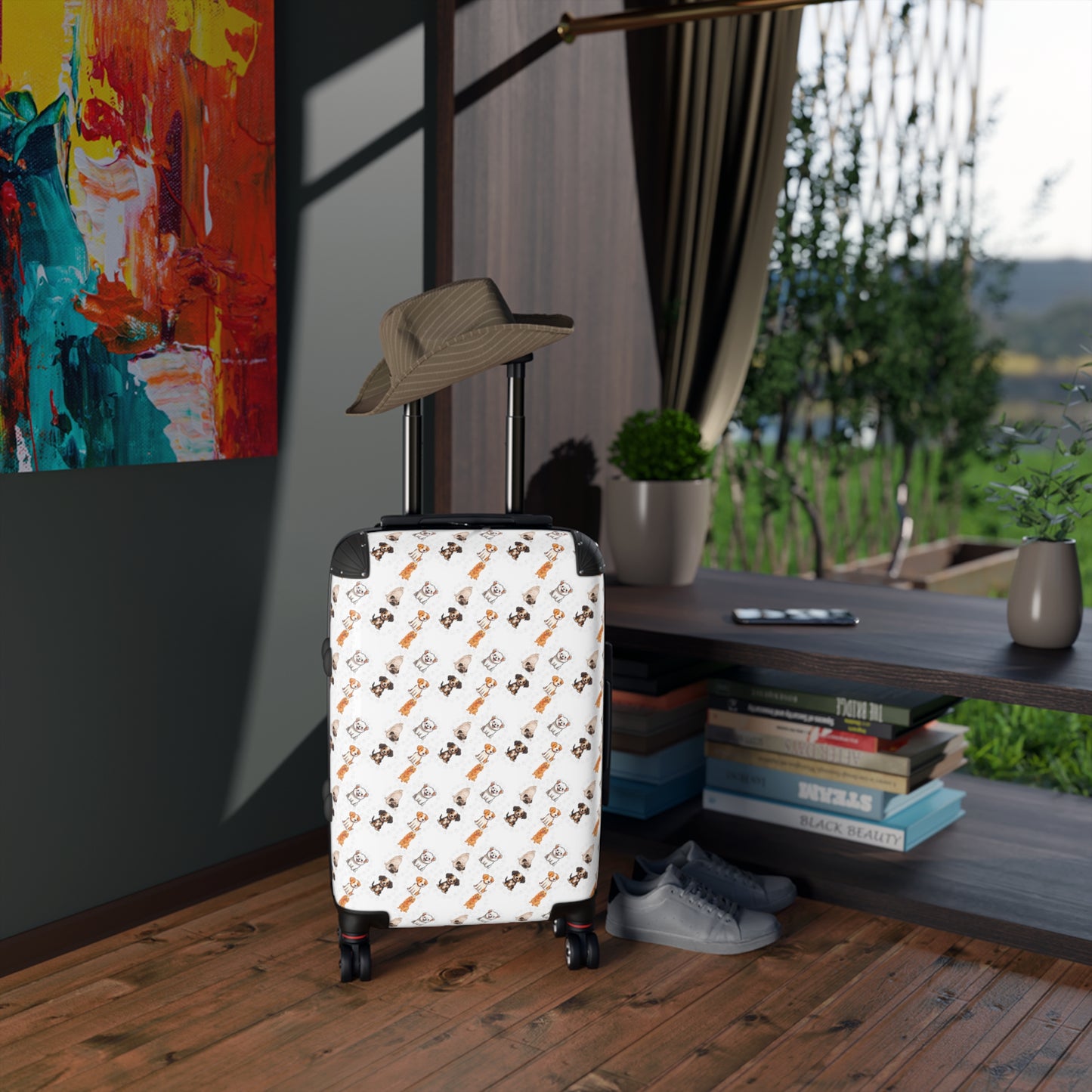 Sober Symphony - Dog Print Suitcase