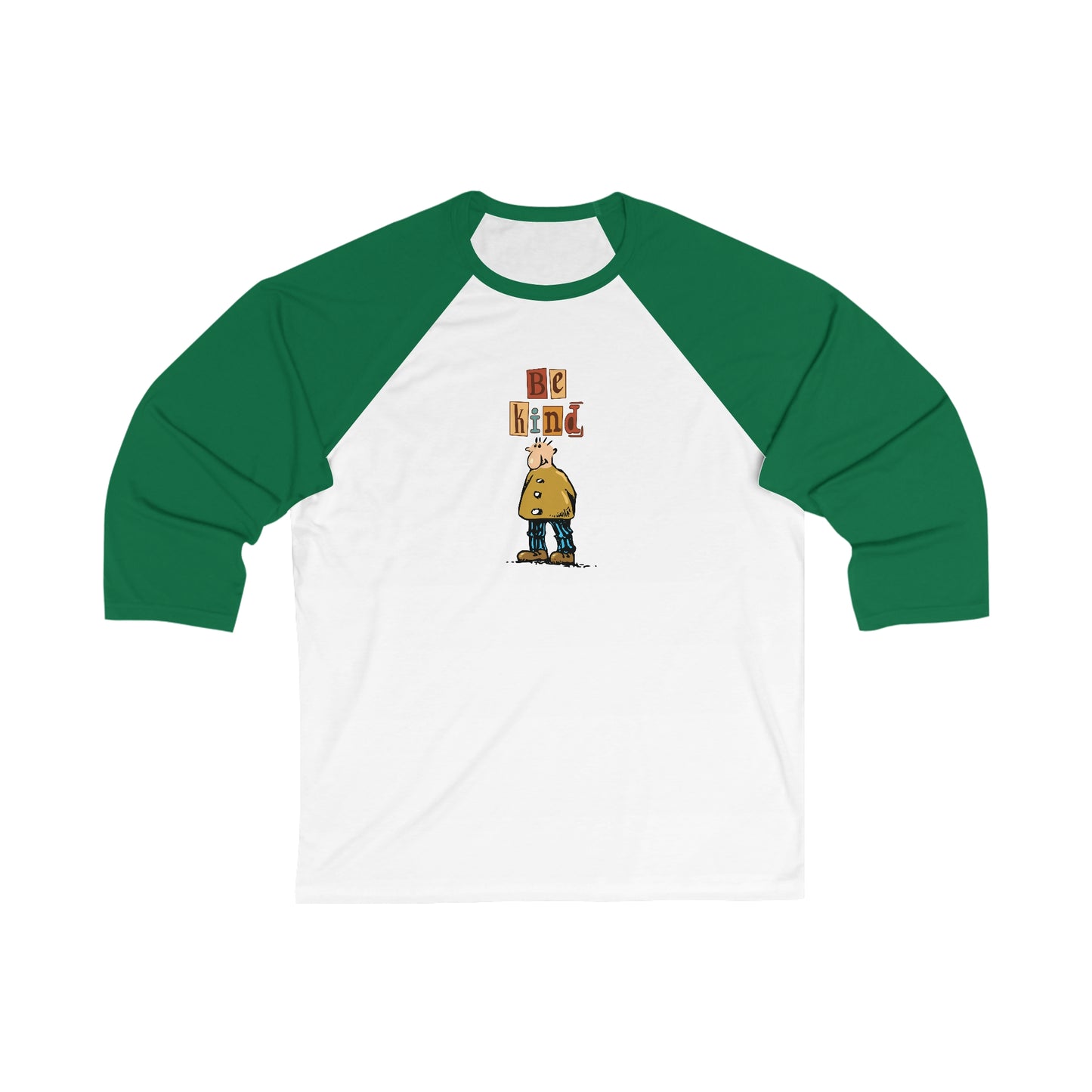 Men's Be Kind - Sleeve Baseball Tee