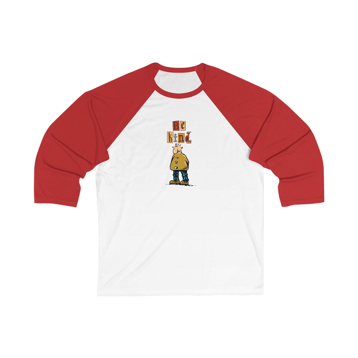 Men's Be Kind - Sleeve Baseball Tee