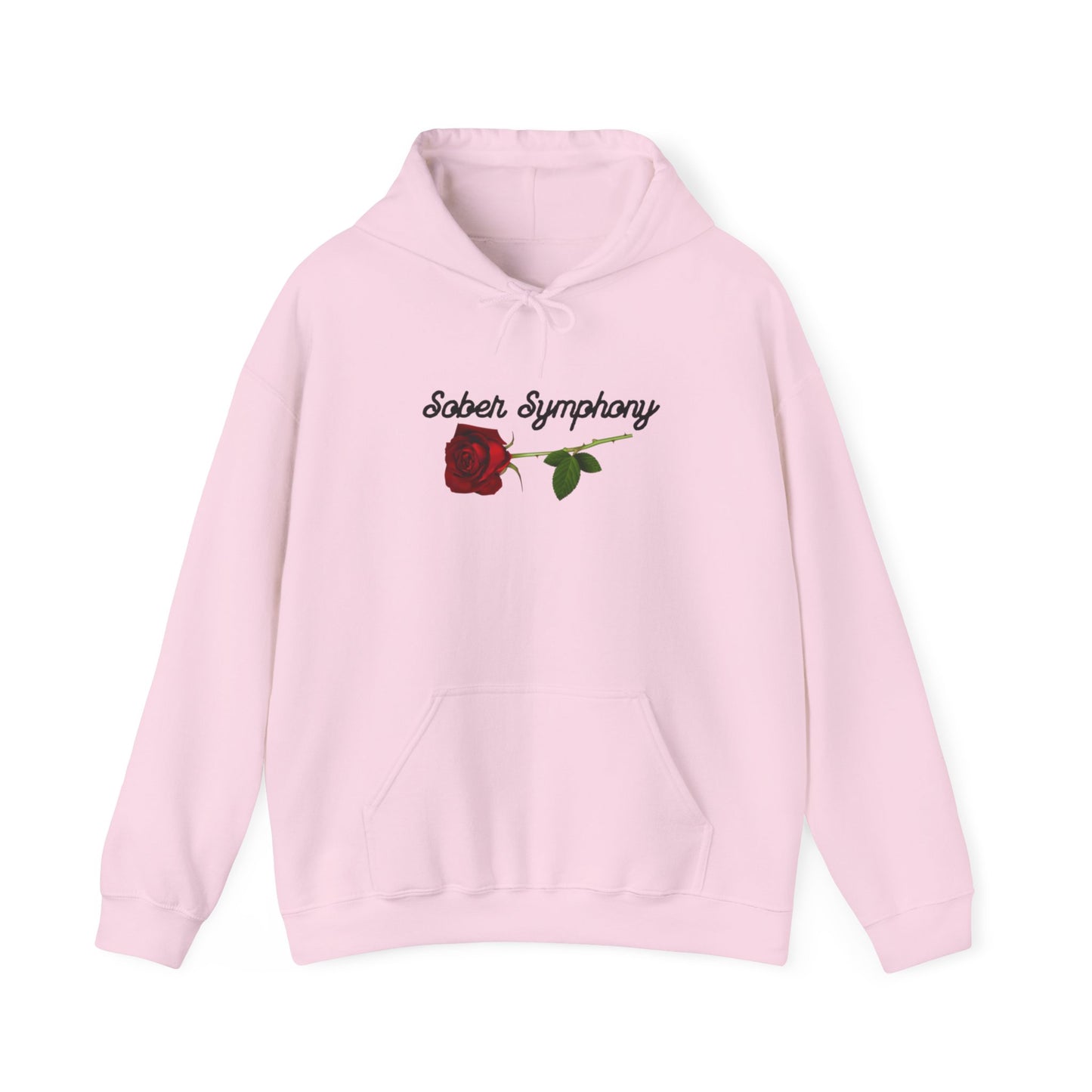 Sober Symphony® Rose Men's Heavy Blend™ Hooded Sweatshirt