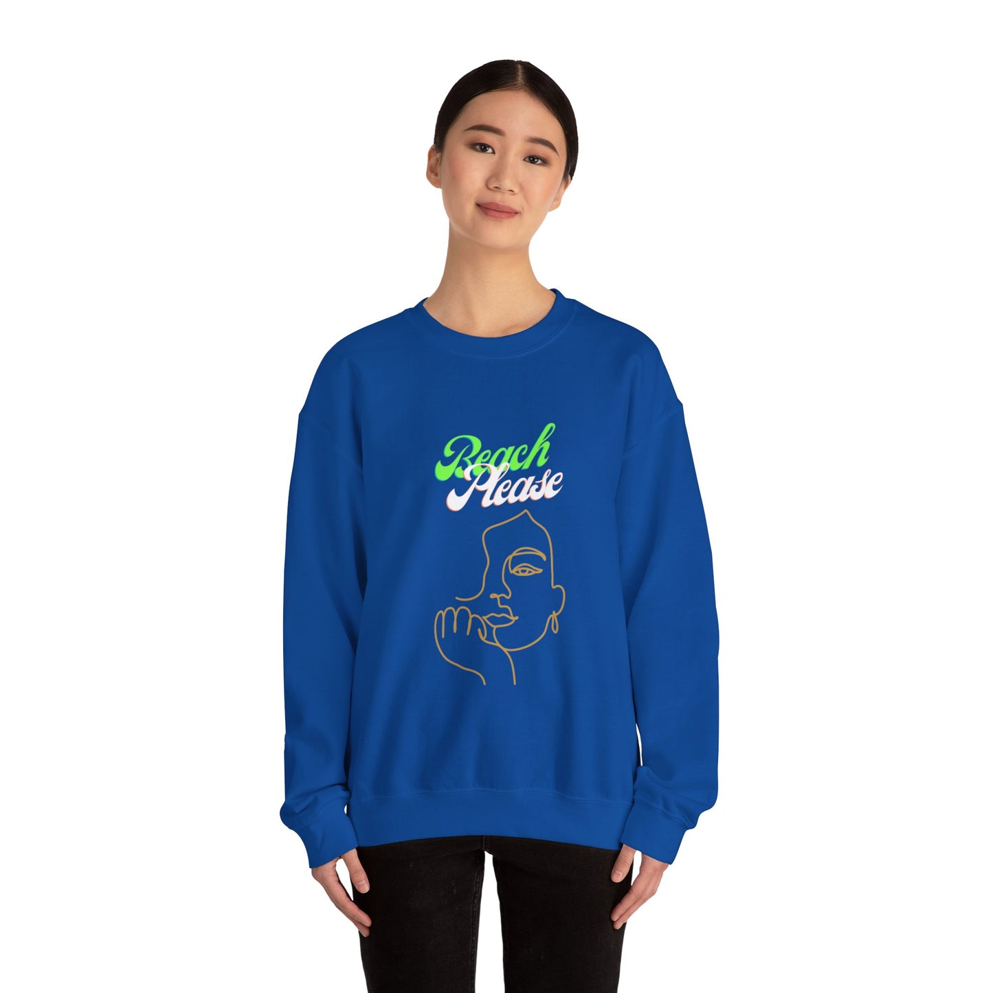 Beach Please - Women Heavy Blend™ Crewneck Sweatshirt