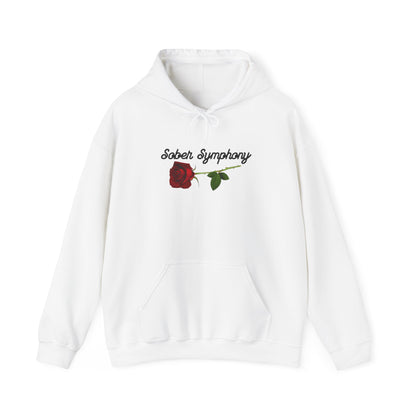 Sober Symphony® Rose Men's Heavy Blend™ Hooded Sweatshirt