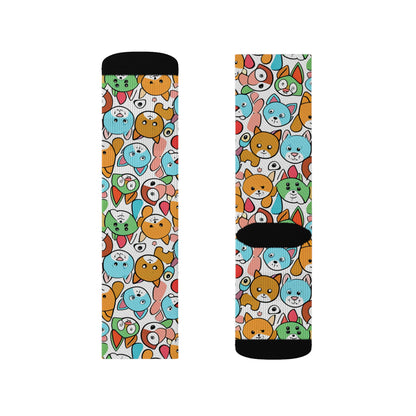 Sober Symphony - Dog Print Sublimation Socks