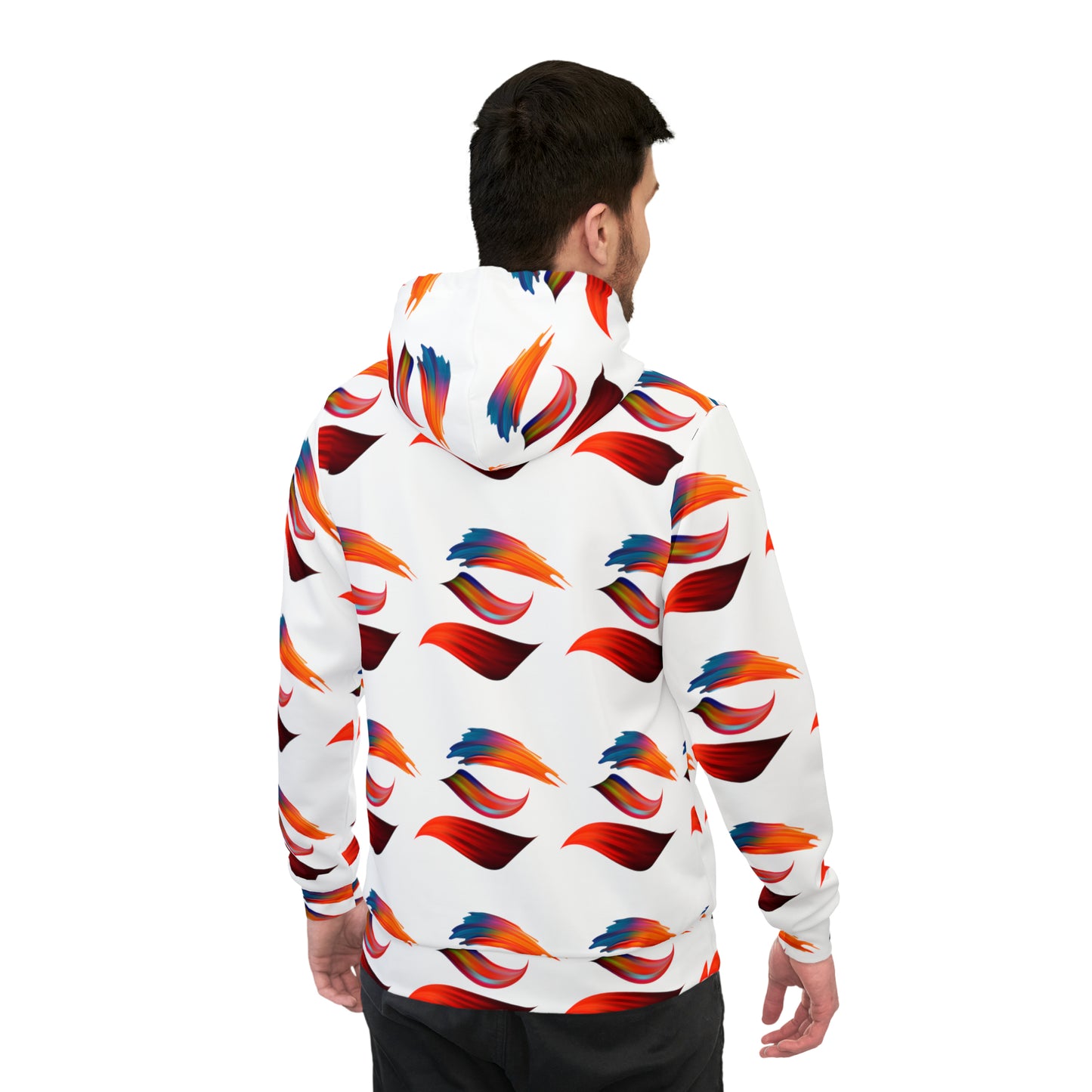 Sober Symphony® - Paint Stroke - Men's Athletic Hoodie