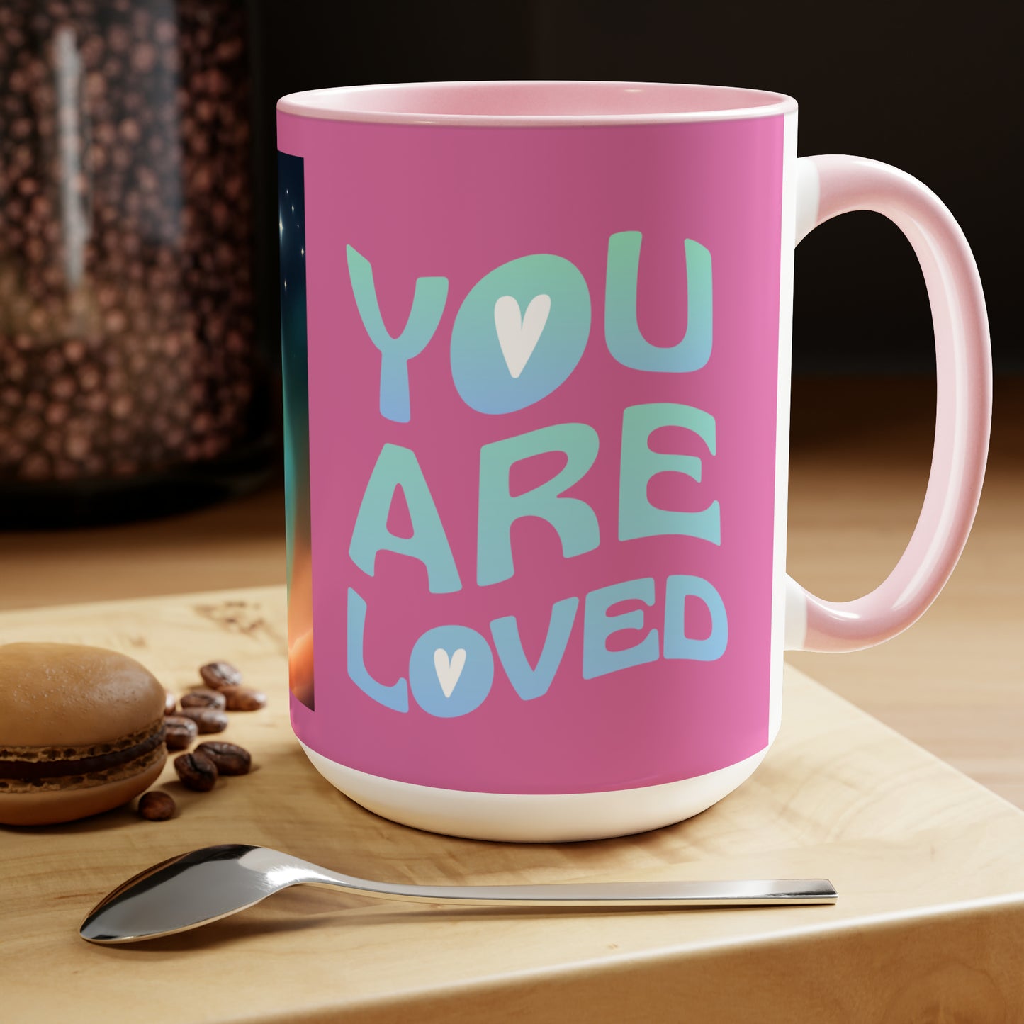 Sober Symphony - You are Loved - Two-Tone Coffee Mugs, 15oz