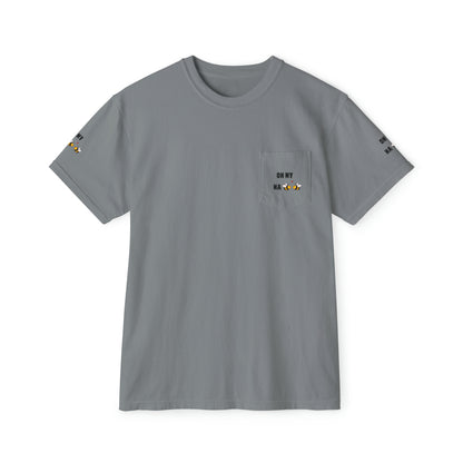 Oh My Ha - Garment-Dyed Pocket T-Shirt - Sober Symphony®