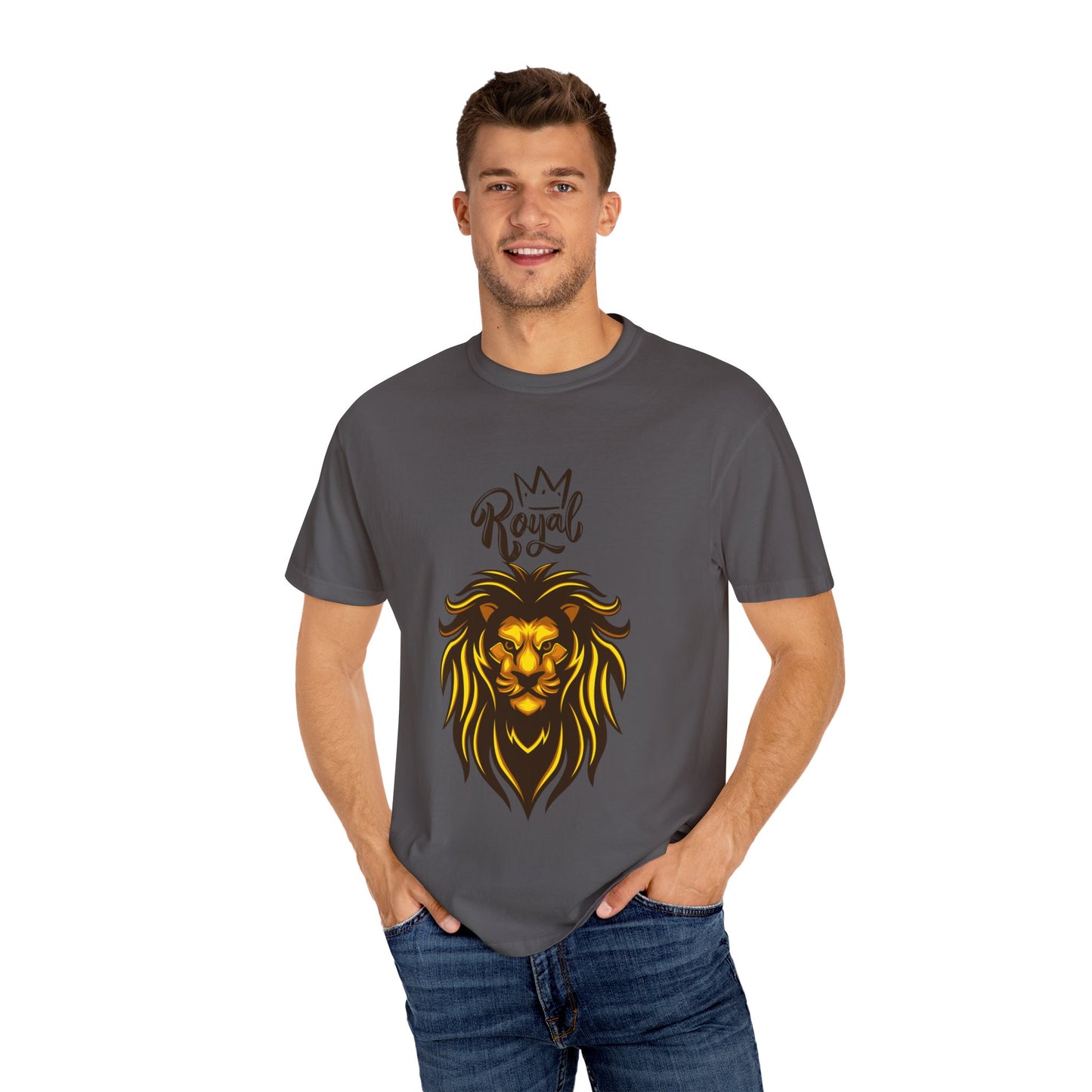 Royal Lion - Men's Garment T-shirt - Sober Symphony®