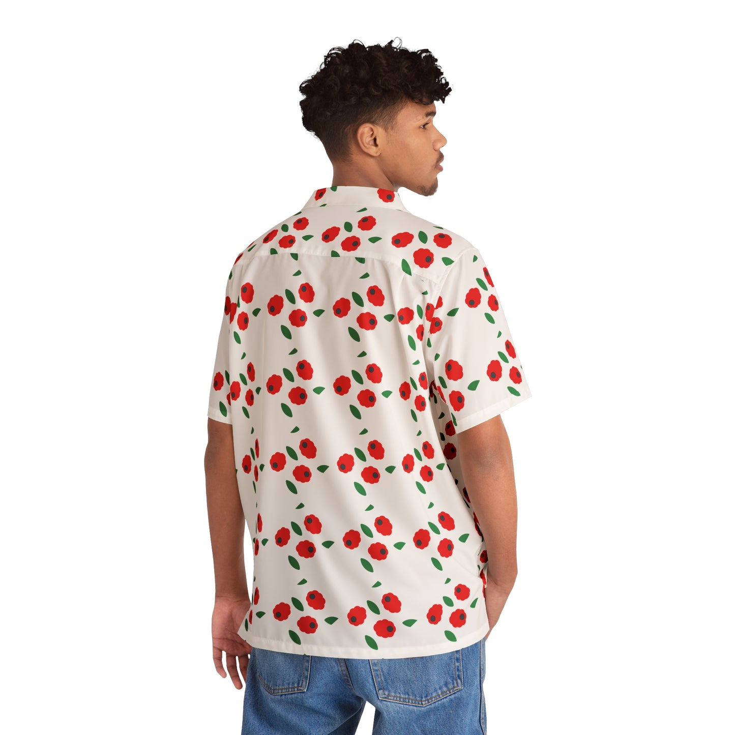 Sober Symphony® - Men's Hawaiian Shirt In White