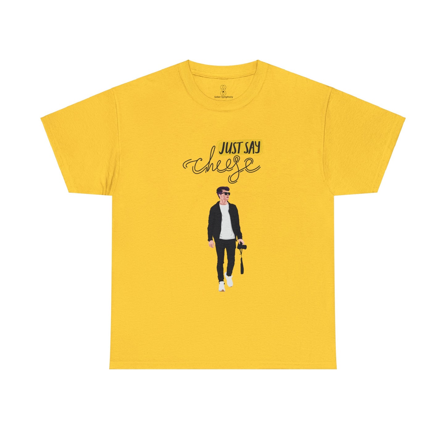 Sober Symphony - Just Say Cheese - Heavy Cotton Tee