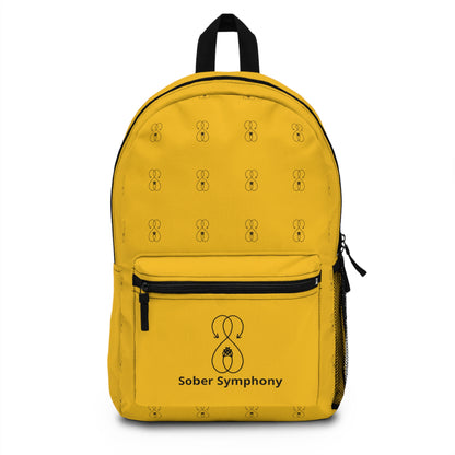 Sober Symphony Logo - Yellow Backpack