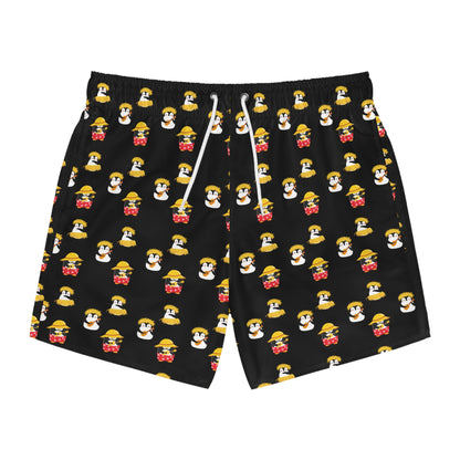 Sober Symphony Penguin Design Men's Swim Trunks